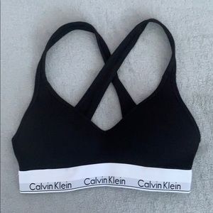 Black Calvin Klein Padded Bralette